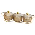 thumbnail image 4 of veasfak Food Storage Organizer Plate Multipurpose with Holder Serving Container Nut Tray Brown 3 Bowls, 4 of 9