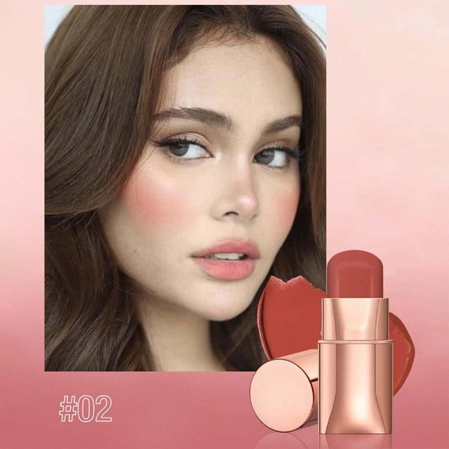 HHBEAUTY Multi Stick, Matte Blush, Travel-Sized Luxuriously Creamy & Blendable Color For Eyes, Lips & Cheeks, Vegan & Cruelty-Free