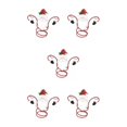 thumbnail image 2 of Wweixi Functional Accessories Christmas Wine Bottle And Glass Holder Versatile red hat 5Set, 2 of 6