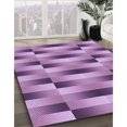 thumbnail image 3 of Ahgly Tapis Rectangulaire Lavable en Machine Intérieur Transitionnel Orchidée Violet, 3 Pieds x 5 Pieds, 3 of 7