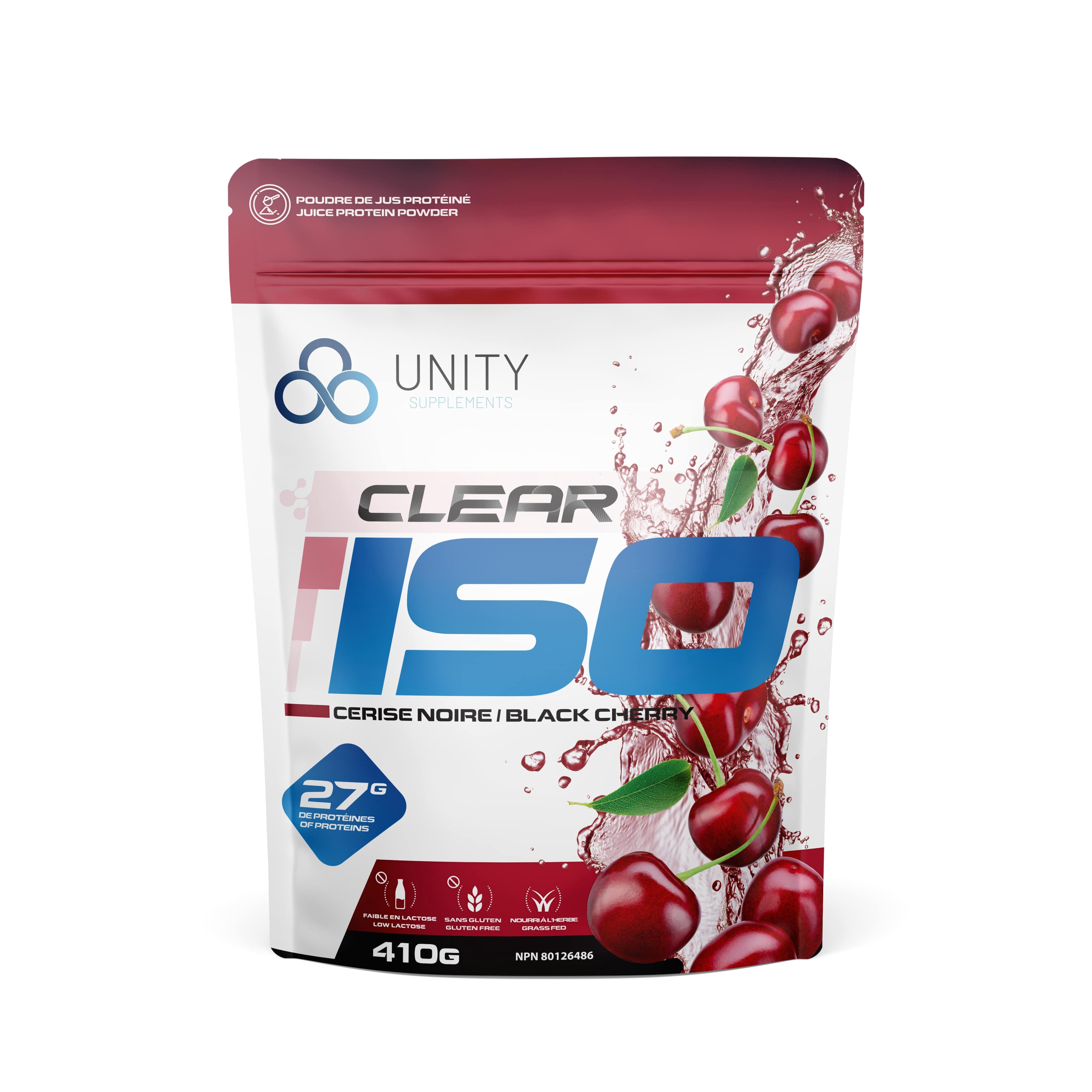 Unity Supplements - Juice Protein 410g - Black Cherry Dietary Supplements