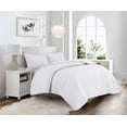 thumbnail image 1 of Swift Home Dot Clip Textured Duvet Cover Set, Soft All Season Bedding with Zipper Closure, Twin, White, 1 of 3