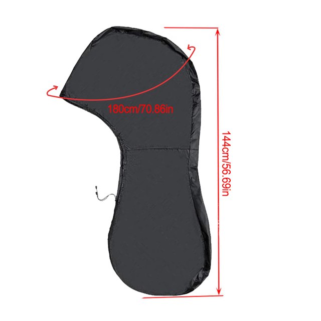 420D Oxford Cloth Boat Outboard Motor Cover Dustproof Universal Washable Yacht Replacement Engine with Storage Bag 30-60HP