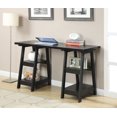 thumbnail image 2 of Convenience Concepts Designs2Go Bureau Tréteau Double, Fini Bois Noir, 2 of 5