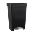 thumbnail image 1 of Rubbermaid 13 Gallon Step-On Kitchen Trash Can with Lid, Garbage Can, Black Trash Container, 1 of 7