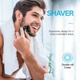 thumbnail image 3 of Head Shavers For Bald Men-Flowind Electric Razor For Men With Led Display, Faster-Charging 5D Floating Waterproof Mens Shaver With Hair Clippers,Nose Hair Trimmer Gold, 3 of 7