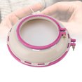 thumbnail image 1 of Round Embroidery Hoop, Round Embroidery Frame Dual Sided Cross Stitch Hoop with Secure Clamp Design for Craft Ergonomic Tabletop Embroidery Holder for Embroidery Quilting, 1 of 7