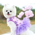 thumbnail image 2 of Dvruxg Spring Summer Princess Pet Dress for Rabbits Dog Cat Cute Bunny Decor Dress Skirt Pet Costumes Apparel(Purple), 2 of 5