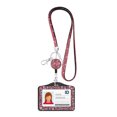 thumbnail image 1 of New Rhinestone Badge Holder ID Lanyard Bling Crystal Necklace Strap Badge Card Holder Protector Case Retractable Hanging Rope Pink-Horizontal card, 1 of 6