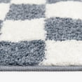 thumbnail image 2 of Rug Ease Checkerboard Blue and White area rug, 2 of 9