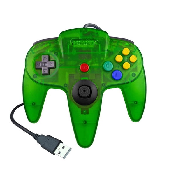 Manette de Jeu Filaire USB N64 Joystick pour Console Nintend 64 Originale Contrôleur USB Joystick de Jeu pour Manette Nintend N64