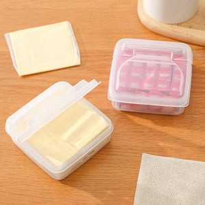 OUSITAID 4 Pack-Bacon Keeper  Deli Meat Saver Cheese Cold Cuts Plastic Food Storage Containers with lids for Refrigerators Lunch Box Christmas Cookie Holder Meal Prep Container