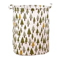 thumbnail image 3 of Patterned Linen Laundry Hamper for Bedroom or Bathroom Large Open Top Durable Breathable Fabric Storage Solution for Clothes no Lid, 3 of 5