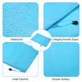 thumbnail image 4 of Unique Bargains Waterproof Zipper File Bags, A4 Document Holders for Office, Light Blue 3 Pack, 4 of 6