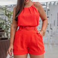 thumbnail image 2 of Ketyyh-chn99 Two Piece Short Set Ladies Shorts Tracksuit Outfits Jogging Workout Short Set Summer Gym Suits Sweatsuit Orange,S, 2 of 5