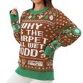 thumbnail image 1 of Zhanying Hauts d'Automne pour Femmes Col Rond Tenue Décontractée Haut des Fêtes Laid Christmas Sweater Tenue de Jeu de Fête, 1 of 4