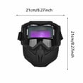 thumbnail image 3 of Auto Darkening Welding Full Face Arc Shield with Large View Lens for Infrared Heat Insulation Eye Gear, 3 of 4