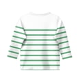 thumbnail image 3 of MeetoTime T-shirt pour Enfants, Mode, Couleur Unie, Imprimé, Manches 3/4, Col Rond, Hauts, Tout-Petits, Enfants, pour Garçons et Filles, 3 of 4