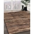 thumbnail image 2 of Ahgly Company Tapis d'Intérieur Ronds Abstraits pour Boulangers Bruns, Tapis de Zone Abstraits, 6 Pieds Rond, 2 of 6