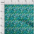 thumbnail image 2 of oneOone Polyester Spandex Teal Green Fabric Abstracts Sewing Craft Projects Fabric Prints By Yard 56 Inch Wide, 2 of 5