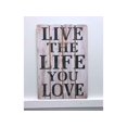 thumbnail image 1 of Live the Life You Love Wooden Sign Wall Decor, 1 of 1