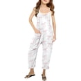 thumbnail image 1 of Girls Jumpsuit Bow Print Rompers for Girls Sleeveless Rompers with Pockets Outfits for Girls 6-7 Y, 1 of 5