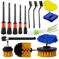 thumbnail image 2 of 17 Pcs Brosses de Détaillage Automobile Brosses de Nettoyage de Détail, 2 of 8
