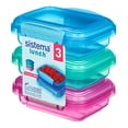 thumbnail image 4 of Sistema Lunch Collection Food storage Containers, Assorted Colours, 3 Pack, 4 of 6