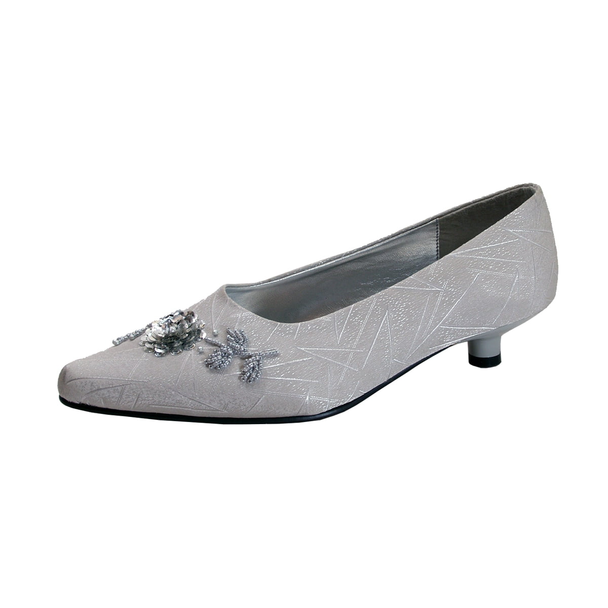 FLORAL Ayla Escarpins Habillés à Tige en Satin pour Femmes, Largeur Grand