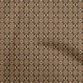 thumbnail image 1 of oneOone Velvet Brown Fabric Geometric Sewing Material Print Fabric By The Yard 58 Inch Wide, 1 of 5