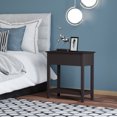 thumbnail image 4 of HOMCOM Table d'Appoint à Dessus Rabattable, Table d'Appoint Étroite avec Tablette de Rangement pour Chambre, 4 of 9