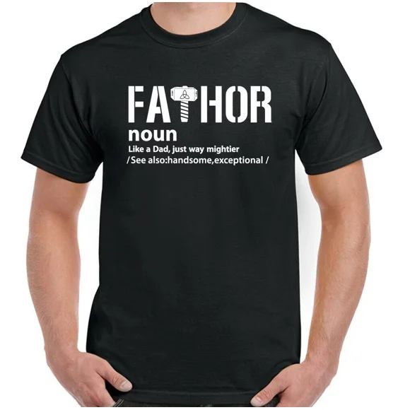 FATHER'S DAY Unisex T-Shirt Dad Superhero Thor Daddy Tee Top Gift Present Idea FATHOR NL203, S-5XL