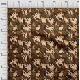 thumbnail image 3 of oneOone Rayon Brown Fabric Abstract Fabric For Sewing Printed Craft Fabric By The Yard 56 Inch Wide, 3 of 4