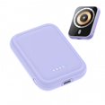 thumbnail image 3 of Magnetic Wireless Power Bank 5000mAh Battery Pack Magnetic Fast Charge Portable Charger Powerbank For Smart Phones Purple, 3 of 5