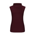thumbnail image 4 of tarylea Womens Sleeveless Tops Plus Size High Neck Tank Tops Slim Fitted Undershirt Basic Layer Tees, 4 of 5