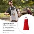 thumbnail image 4 of ziyahi Adults Home Baking Apron Skin-friendly Adjustable Oil Proof Pockets Cooking Bib Reusable Washable Kitchen Supplies Red, 4 of 8