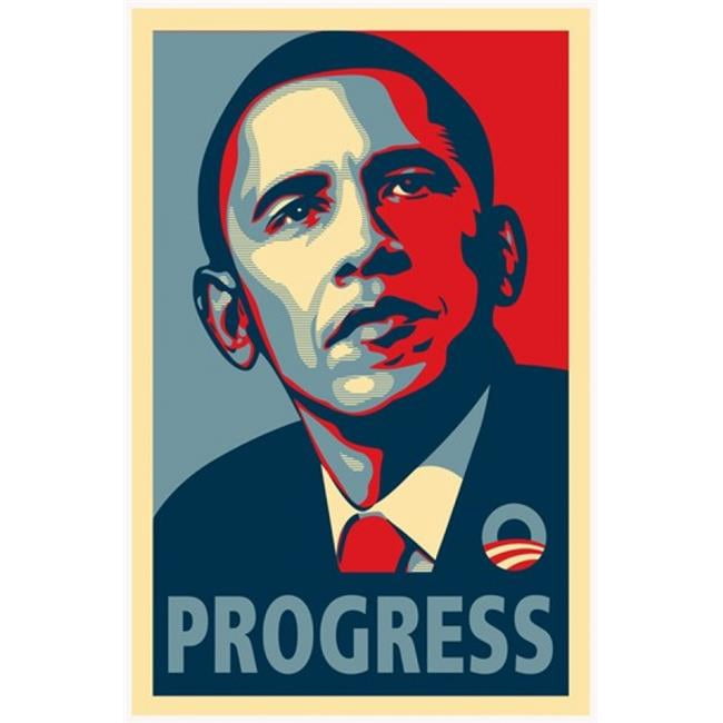 Pop Culture Graphics MOV421391 Affiche de Campagne RARE Obama - Affiche de Film PROGRESS, 11 x 17