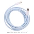 thumbnail image 2 of KONTONTY Fast Charging Cable Type C Type-C Usb Cable TPE Sky-blue for Charger 1 PCS, 2 of 6