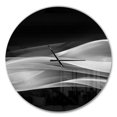 thumbnail image 1 of Designart Motif argenté scintillant horloge murale, 1 of 4