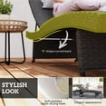 thumbnail image 4 of Outsunny Chaise Longue de Patio Pliable avec Dossier Réglable à 5 Niveaux, Brun, 4 of 10