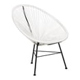 thumbnail image 2 of Costa Lounge Chair, Wire Lounge Chair, Plastic Lounge Chair, Beach Lounge Chair, Indoor-Outdoor Lounge Chair,Acapulco style Rattan,Weather Resistant,Patio Lounge Chair, Oval Lounge Chair - Set 2, 2 of 4