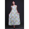 thumbnail image 4 of Bimba Rayon Bird Womens Adjustable Spaghetti Strap Long Maxi Print Dress Bohemian-XX-Large, 4 of 5