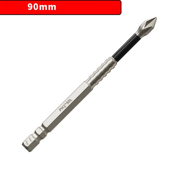 Embout de Tournevis Magnétique Croix Haute Performance 1 Pce en Acier Allié Résistant à l'Usure Adapté aux Tâches de Perçage Ph2