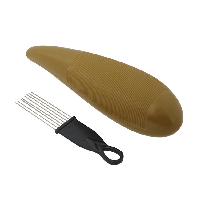 Labymos Plastic Guiro Merengue Guira ABS Percussion Instrument Children Musical Toy with Scraper