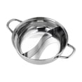 thumbnail image 1 of Lipstore Stainless Steel Divided Hot Pot Cooking Pot for Camping Restaurant Household 32cm, 1 of 8