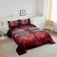 thumbnail image 3 of Erosebridal Ensembles de Couette Dégradé Ombré Format Grand, Ensemble de Literie Libellule Couette Grand, Déco de Chambre Animale, Réversible, Respirant, 3 Pcs, 3 of 7