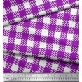 thumbnail image 3 of Soimoi Silk Fabric Gingham Check Print Fabric by The Yard 42 Inch Wide, 3 of 3