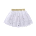 thumbnail image 2 of Mefallenssiah toddler Girls Cute Party Dance Solid Color Net Yarn Sequins Stars Tulle, 2 of 4