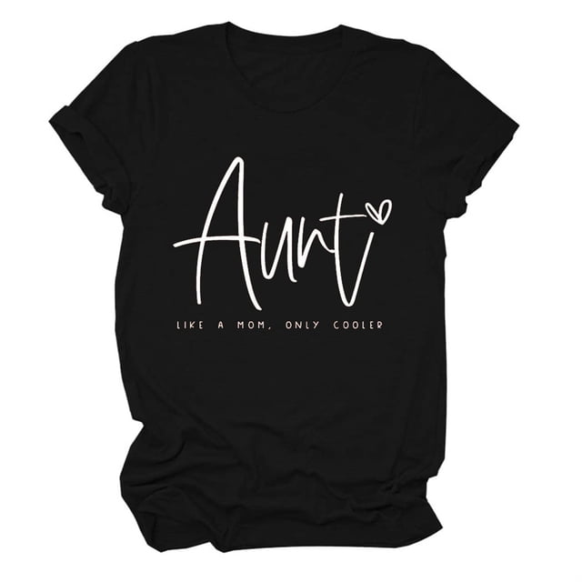LUOGENLI T-shirts pour Femme pour Femmes Mode Féminine Décontractée Lettre Manches Courtes Col Rond T-Shirt Haut T-shirts pour Femmes T-shirts Graphiques TTG Grande Taille Fête de la Saint-Patrick Noir TG