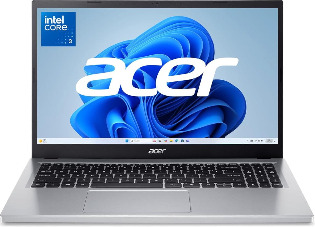 Acer Aspire Go 15 Ordinateur Portable Prêt pour l'IA 15,6" FHD IPS Intel Core 3 N355 8 Go 128 Go Windows 11 Mode S Maison Argent